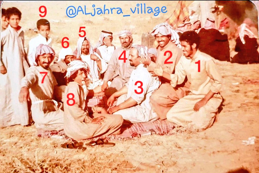 ALjahra_village's tweet photo. التقطت الصورة في بر #الشقايا  سنة ١٩٧٩م عند إبل
فهد بن علي الحشة
وتجمع الجهراوية :
1- عامر بن حزام بن عبيد
2- سعود غلفيص العصيدان
3- فهد بن سند الحشه
4- مبارك بن شدقان
5- محمد بن صليفيح العجمي 
6- محمد بن ناصر بن شدقان
7- سعد بن قحموم الحجرف
8- سلمان بن فهد الحشه
9- علي بن فهد الحشه
-يرحم الله من توفّي منهم
ويبارك بعمر الباقين -
#الجهراء
#الكويت 🇰🇼