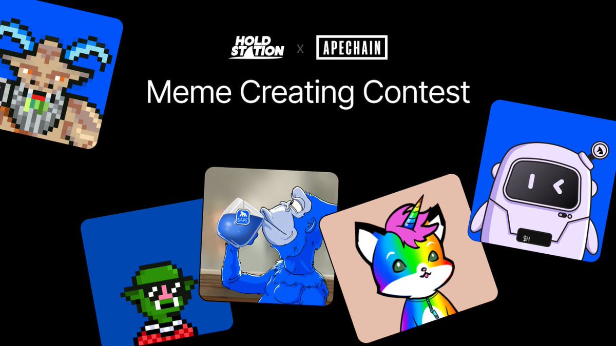 HoldstationW's tweet image. 🦍 HOLD your APEs, it’s Meme Time! 🦍
We’re calling all meme creators across Southeast Asia — it’s time to make history with ApeChain x Holdstation🔥
Unleash your wit, flex your creativity, and show the world what $APE & $HOLD culture truly means.
🌍 Who Can Join
Open to all…