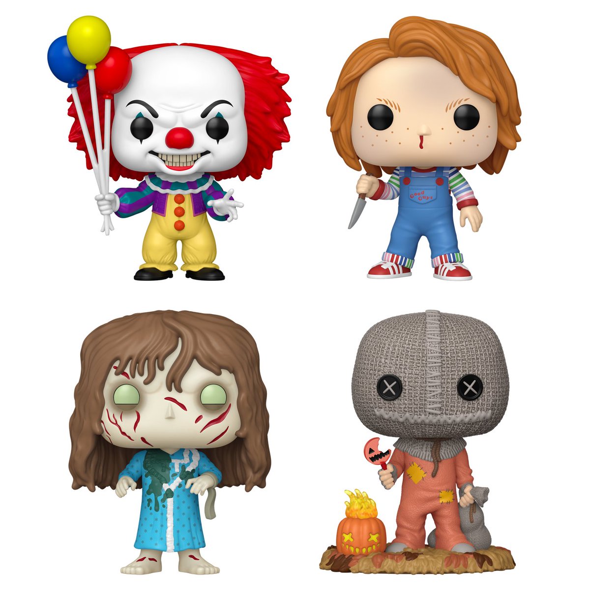 First Look: New Horror Funko Pop! with Pennywise (1990), Chucky (Bloody Nose), Regan MacNeil, and Sam with Pumpkin. Dropping today at 9AM PT!

📦 Amazon: amzn.to/4n65mr1
🌎 Ent Earth: ee.toys/6Z73I1
👑 Funko: finderz.info/fs-fandoms
🎮 GameStop: