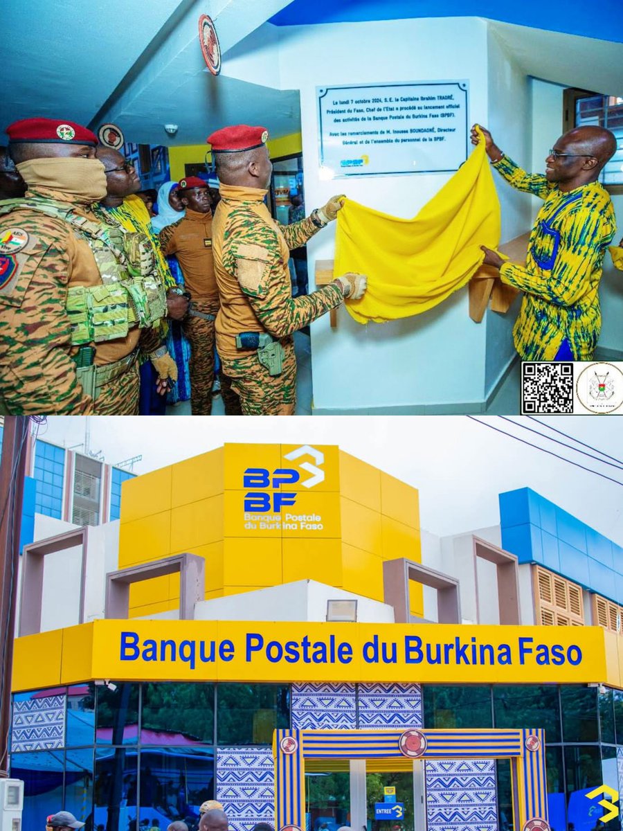 President Ibrahim Traoré launched the Postal Bank of Burkina Faso 🇧🇫with a capital of approximately $25 million &amp; the Treasury Deposit Bank in 2024.