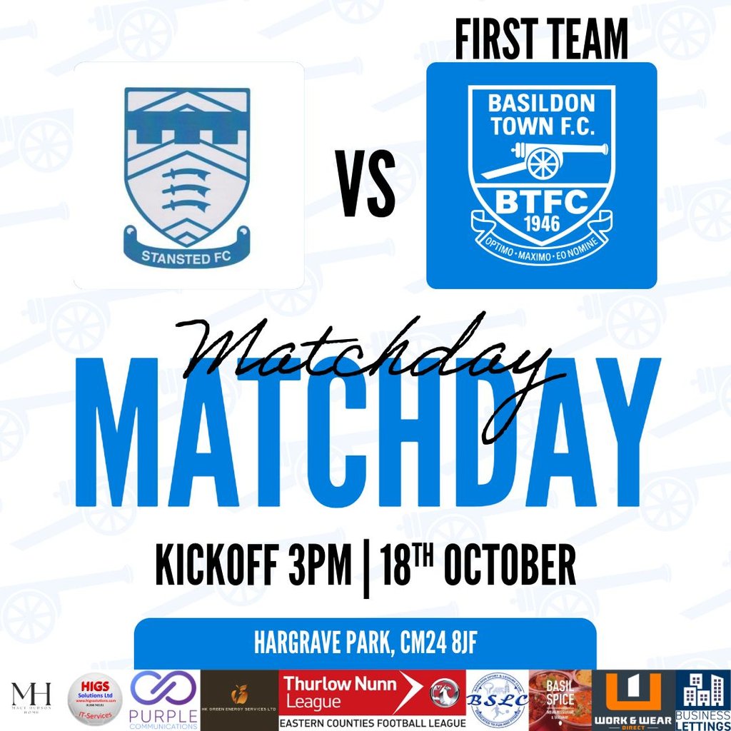 Stansted v Basildon Town Saturday 18th October KO 3pm #Pitchero
pitchero.com/clubs/basildon…
