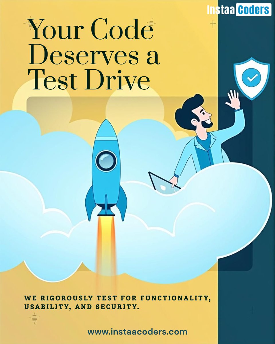 InstaaCoders's tweet image. Just like cars need a test drive, your software needs QA Testing. We’ve got it covered!
🚀 instaacoders.com/services/qa-te…
#FunctionalTesting #SecureSoftware #SoftwareDevelopment #USATechCompanies #InstaaCodersQA