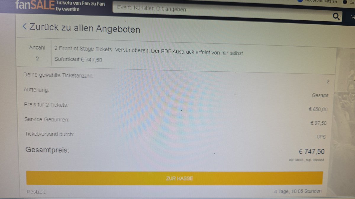 Hi <a href="/RobertSmith/">ROBERT SMITH</a> <a href="/thecure/">The Cure</a>, from the official eventim resale site, a couple of hours after the Berlin presale. Regular price per FOS ticket is 180 Euro. Why are prices not capped at plus 5 per cent, e.g.? And why are the eventim service fees so steep? Can you stop that, please?