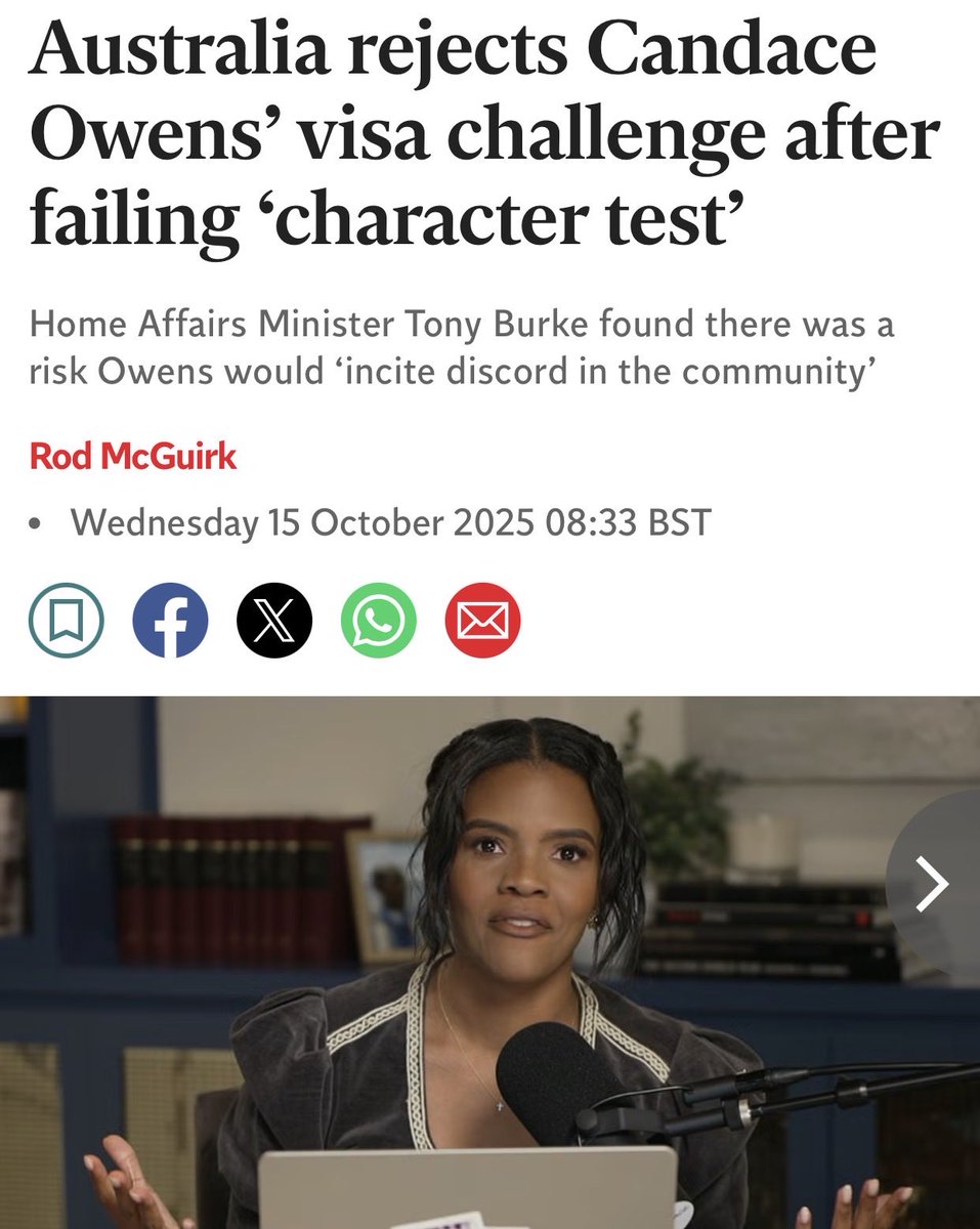 MitchPls (@mitchpls4real) on Twitter photo The same government that welcomes ISIS brides with open arms won’t let <a href="/RealCandaceO/">Candace Owens</a>, a mother of four who’s never committed a single crime, visit Australia. The same government that welcomes ISIS brides with open arms won’t let <a href="/RealCandaceO/">Candace Owens</a>, a mother of four who’s never committed a single crime, visit Australia.