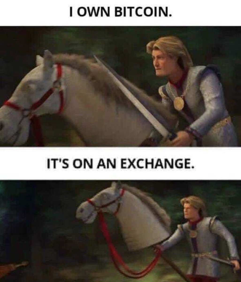 Not your keys, not your #Bitcoin.