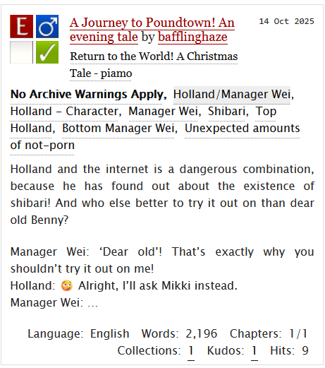 bafflinghaze's tweet photo. Eeeee, I wrote a fanfic for the first time in a while! Written for @daily_eggplant's Kinktober event ^_^

https://t.co/rYvIvr0oav https://t.co/wW9Tmxxktj