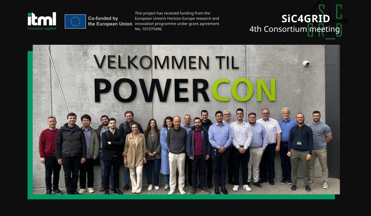 ITMLGR's tweet image. @ITMLGR presented progress on the IoT-related innovations, engaging in technical workshops and discussions.
We visited PowerCon, where we explored the company’s solutions in power conversion.
Many thanks to AAU, PowerCon, and KK Wind Solutions for their hospitality. @SiC4GRID