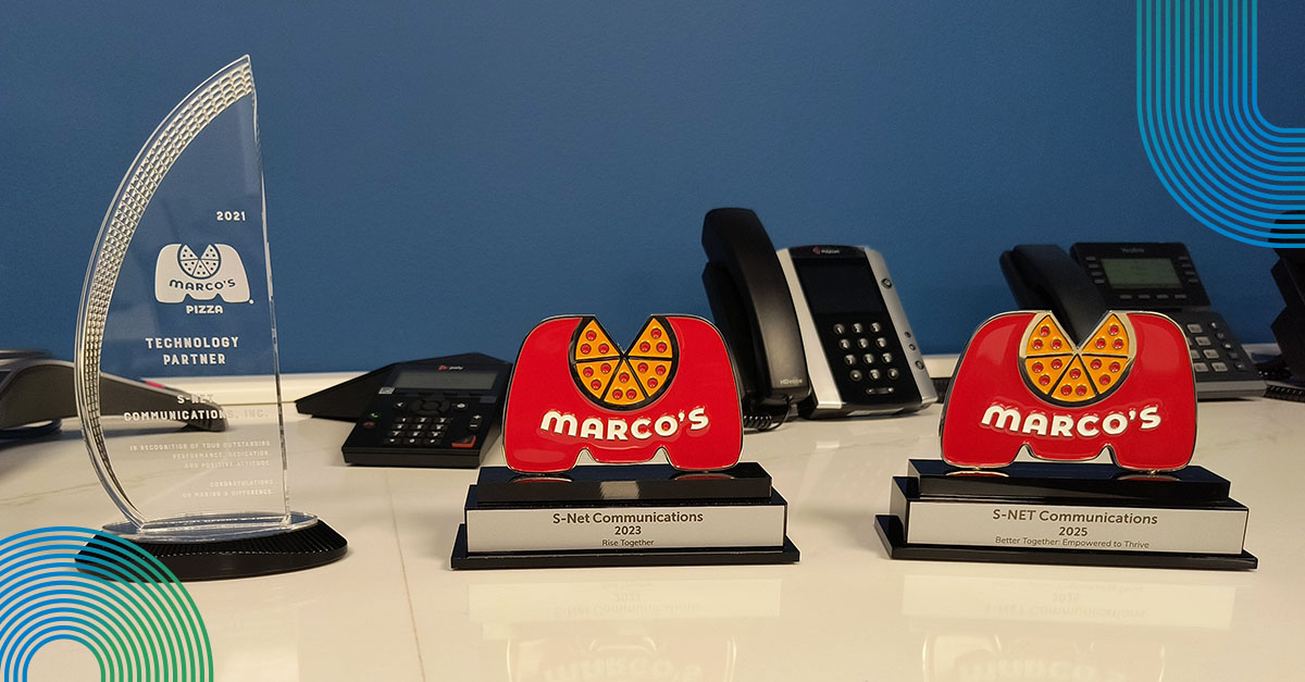 SNetConnect's tweet image. 🏆 Honored to receive the @MarcosPizza Technology Partner Award for the 3rd year in a row! snetconnect.com/news/s-net-hon…
Proud to support their mission of growth and innovation worldwide. 🍕
#SNET #MarcosPizza #TechnologyPartner #BusinessGrowth #TechInnovation