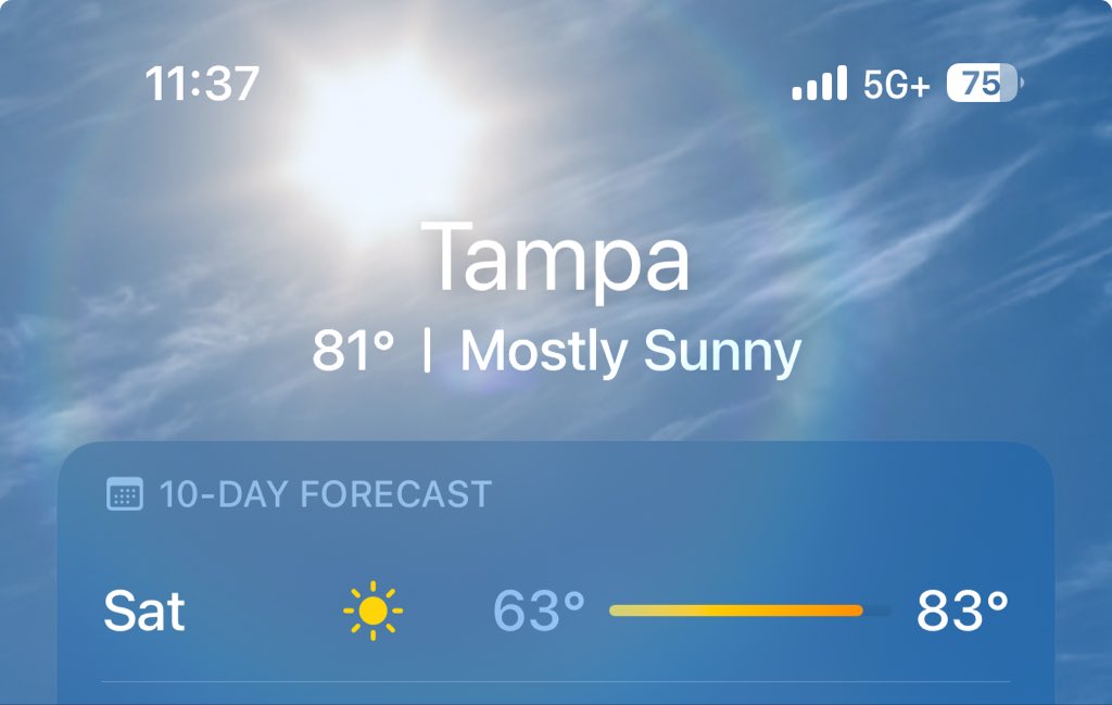 This looks like great football weather!