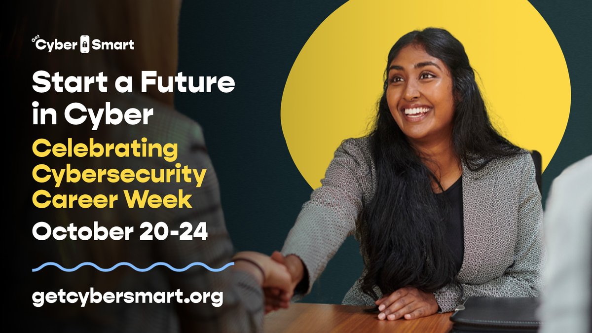 wisporg's tweet image. Cybersecurity is for everyone, from coders to communicators! Help students discover the many paths into this exciting field at GetCyberSmart.org. #GetCyberSmart2025 #CyberCareerWeek #ChooseCyber @NISTCyber