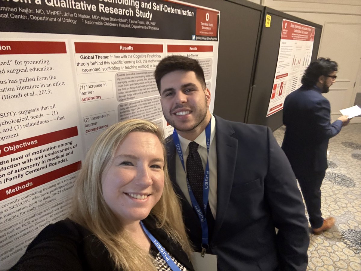 Reunited! We love getting the #ResearchTeam back together! Former Clinical Research Coordinator <a href="/DaironDenis/">Dairon</a> and former Research Fellow <a href="/Chase_Arnoldd/">Chase Arnold</a> present their work at the Education poster session! 

<a href="/TashaPosidPhD/">Tasha Posid, PhD</a> <a href="/OhioUroSociety/">Ohio Urological Society | OUS</a> <a href="/OSUWexMed/">The Ohio State University Wexner Medical Center</a> <a href="/NCSAUA/">North Central Section AUA</a> #NCS25 #NCS2025 #NCSAUA25