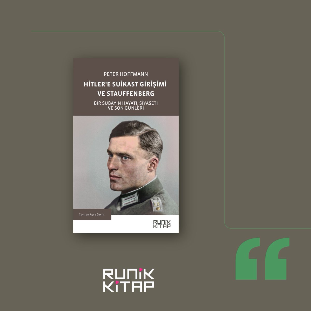 RunikKitap's tweet image. Runik Bilgi / Yeni Kitap

20 Temmuz 1944 Hitler&apos;e suikast girişiminin öne çıkan ismi Stauffenberg’in hayatı ve Nazi rejimine karşı kritik rolü, Hoffmann’ın titiz araştırmasıyla gözler önüne seriliyor.

shorturl.at/ztybO