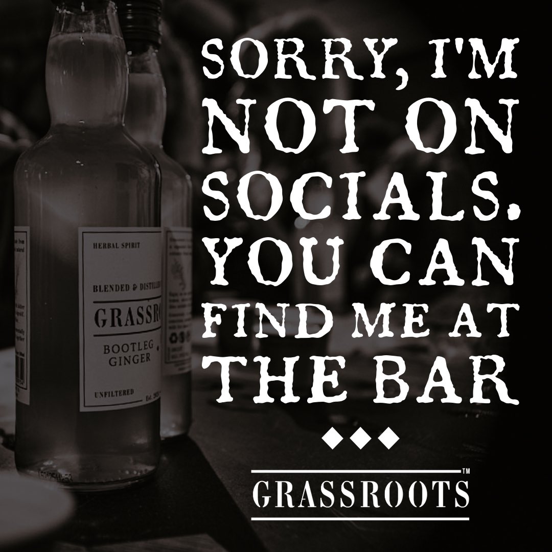 Get your #GRASSROOTS now: drinkgrassroots.com