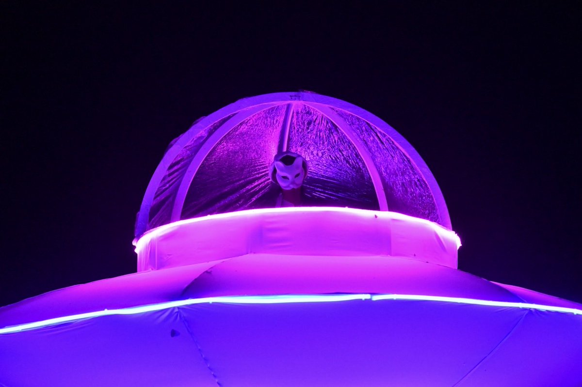 amemi_c5's tweet image. 2年ぶり2度目のUFOに乗って
アブダクションDJ

#バーニングジャパン
#spacedisco