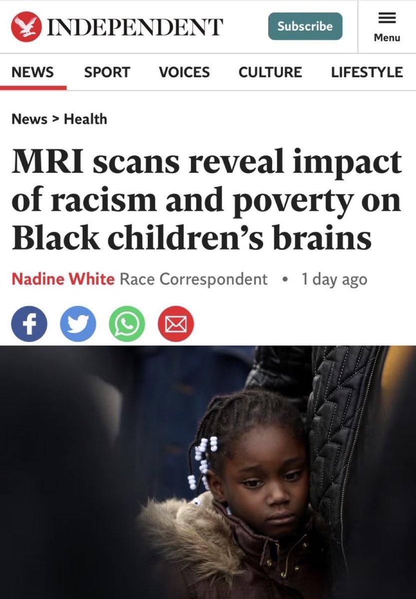 jeremymstamper's tweet image. That little girl didnโt stand a chance did she?
All the racism she experienced literally fried her brain.