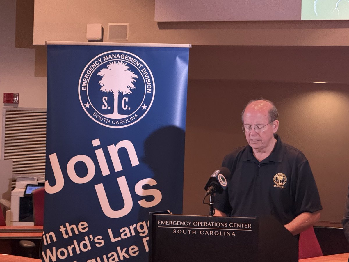 "Preparedness is our best defense" said SCEMD Director Kim Stenson, at today's briefing about Earthquake Preparedness Week. Earthquake Preparedness Week reminds us to stay prepared for anything. Pack your emergency kit and update your emergency plan.