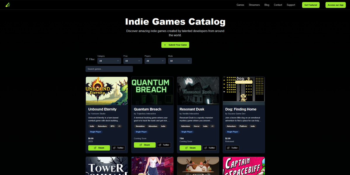 GamefolioGG's tweet image. #IndieGameDevs, have you submitted your games to our brand new indie game catalog on our site yet? 💚🫶
✨Latest developer(s) - @YunicornStudio
#indie #gamers #gamer #indiegame #IndieGameDev #gaming #WishlistWednesday #SteamNextFest
