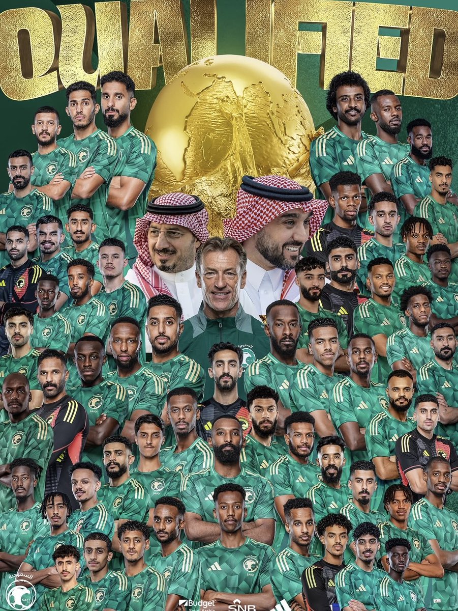 A historic night for Saudi football! 🇸🇦
Congratulations to the Custodian of the Two Holy Mosques, HRH the Crown Prince, the Minister of Sport, and the proud Saudi people on qualifying for the 2026 World Cup.
Your vision, passion, and unwavering support have made this dream a