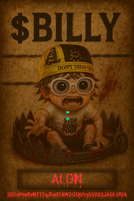 I heard the most WANTED man on Solana hasn't posted in a few days. He might be enjoying his new stream of income from pump.

I want to play a game. 😈🔪
Should $BILLY find the most wanted man on $SOL ? 
Show me.