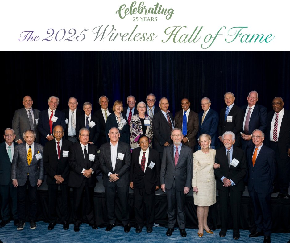 Truly a special night! Thank you to the Wireless Hall of Fame members who attended the awards dinner last month to welcome and honor the new inductees.  We look forward to seeing all of you again next year!

 #Wireless #WirelessHistory #WirelessHallofFame