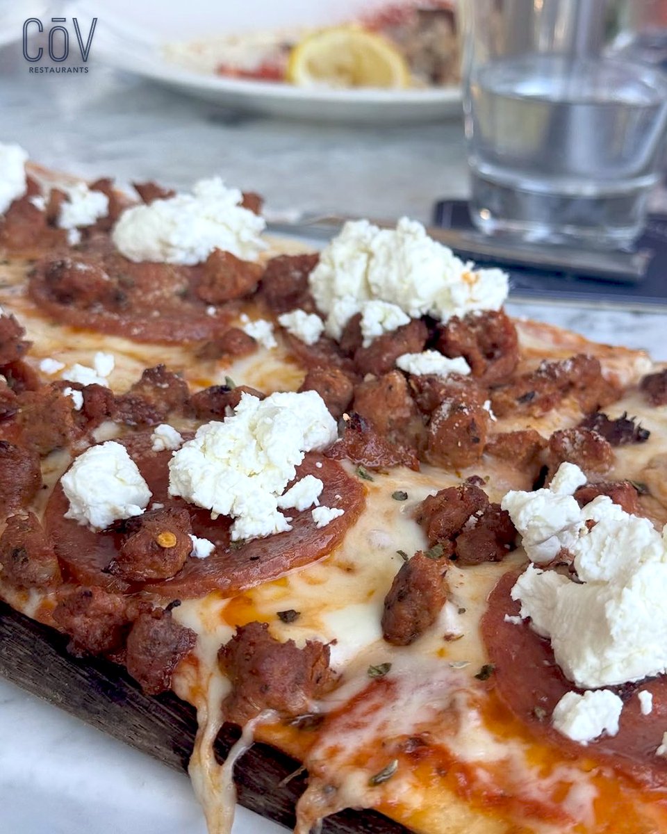 Cheesy, crispy, and made to share (or maybe not), our flatbreads are the perfect start to your meal!

📸 @the.humble.goat

#LifeAtTheCoV #flatbread #starter