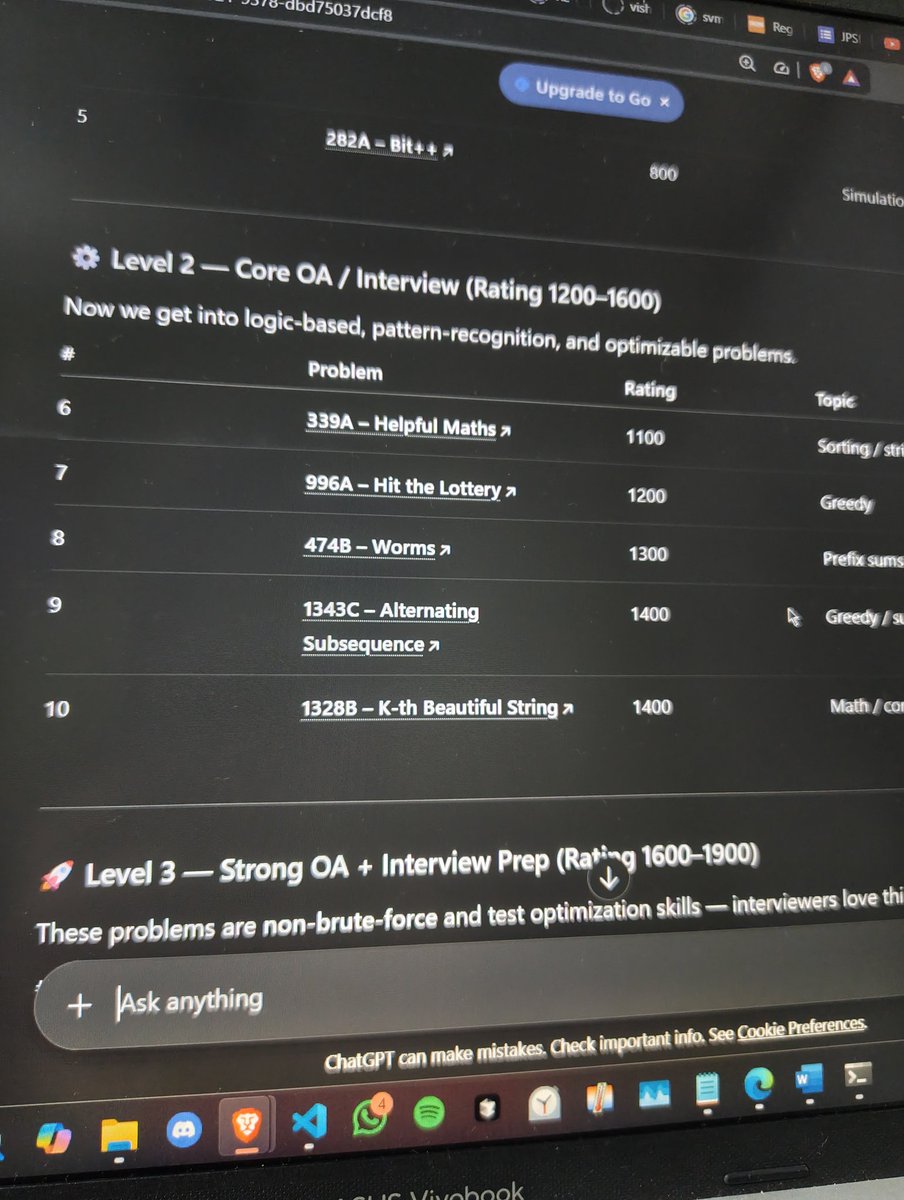 kvv6677's tweet image. After months of procrastination on codeforces , finally decided to start again along with my regular leetcode,
#DSA #datastructuresandalgorithms
