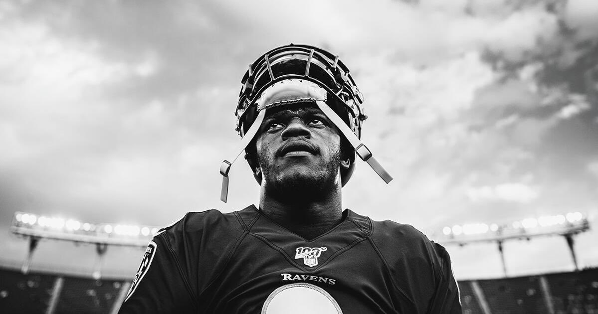 LiveRavenNation's tweet photo. Leave it to QB1. 🎱 https://t.co/gg8WyGKwwU