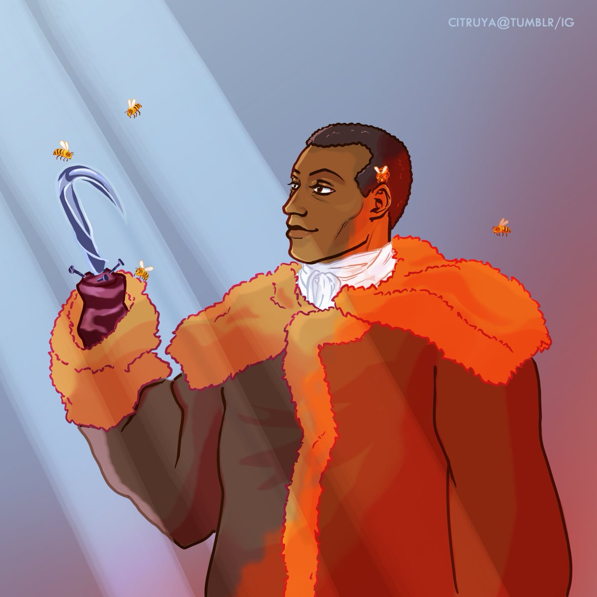It's October, so here's a horror post - #Candyman , loved the original movie with #TonyTodd 🐝 #horrorart #horror #DanielRobitaille