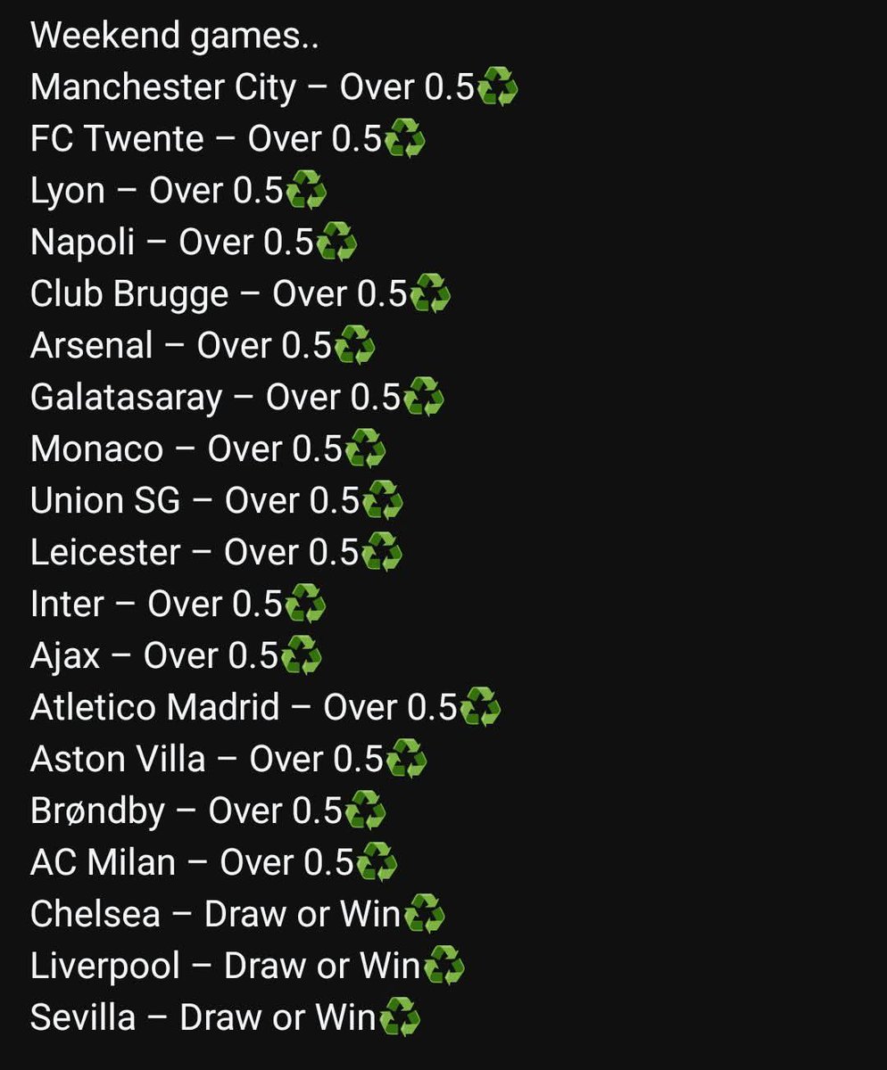 Aiprotips1's tweet image. 🏟 𝘄𝗲𝗲𝗸𝗲𝗻𝗱 𝗳𝗼𝗼𝘁𝗯𝗮𝗹𝗹 𝘁𝗶𝗽𝘀✅☘️