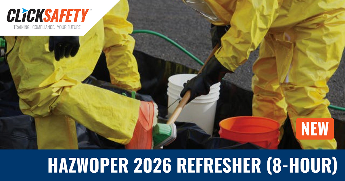 NEW #HAZWOPER 8-Hour Refresher Course for 2026! Keep your certification current with our most up-to-date annual HAZWOPER refresher. bit.ly/4nNj4Ab