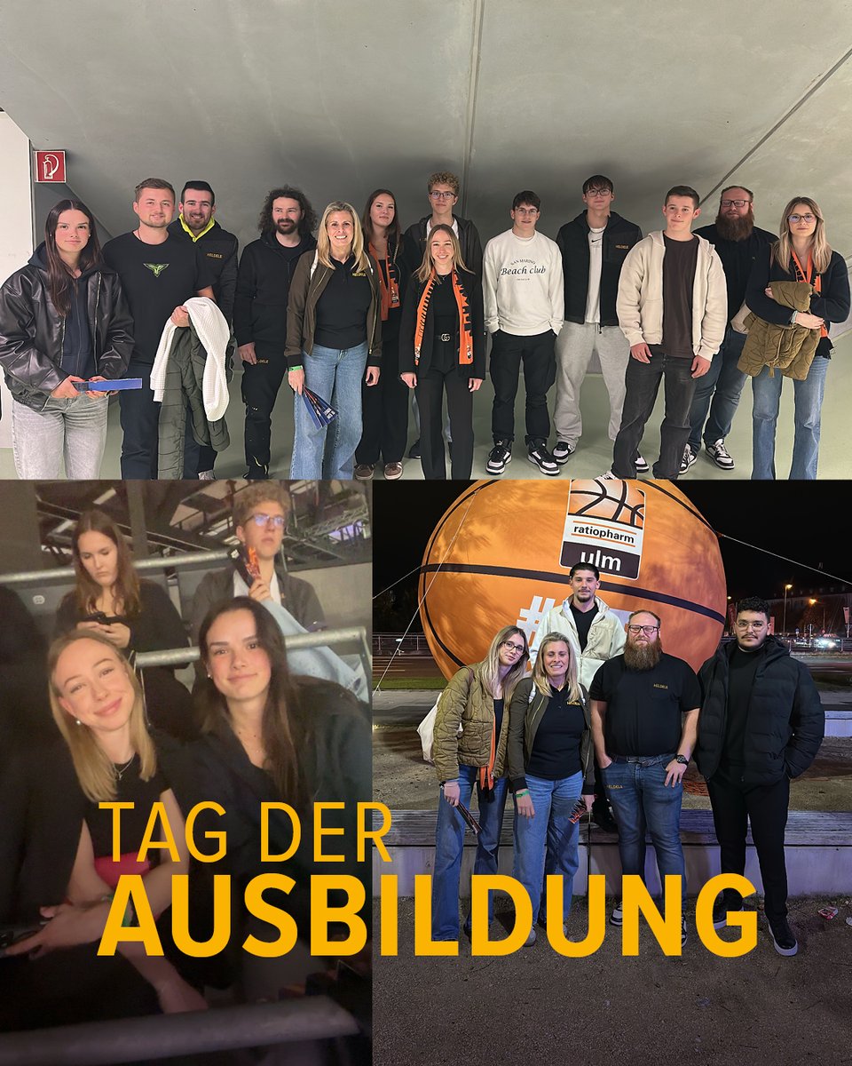 Was für ein Abend beim Basketballspiel in der ratiopharm Arena in Ulm! Unsere Ausbilder haben sich erfolgreich Tickets für den Tag der Ausbildung für unsere Helden sichern können– unterstützt von der IHK.🎉 

Eine tolle Abwechslung zum Arbeitsalltag.🤝🏀  
#TagDerAusbildung