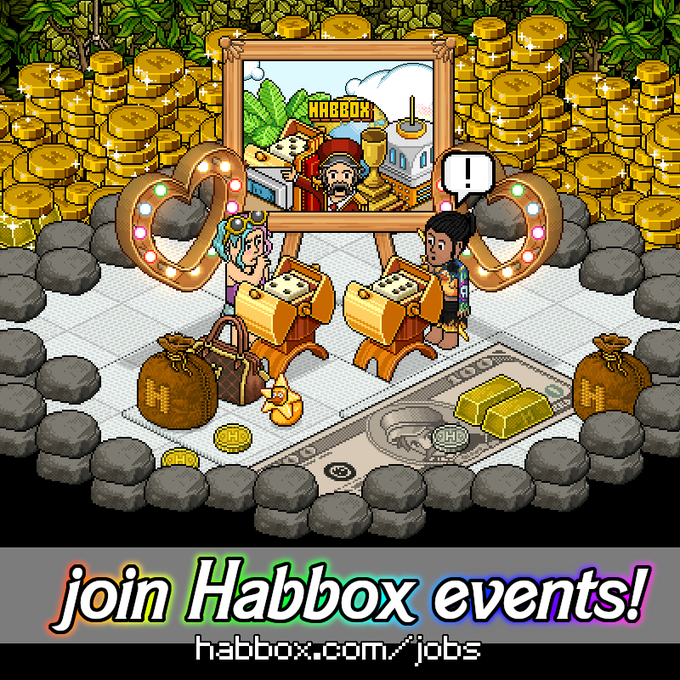 Do you love hosting (or want to try it out) &amp; wanna be part of a lovely team? Join the event team at
<a href="/Habbox/">Habbox</a>
!  The event team would love to have you on board - check out habbox.com/jobs or chat with me AmethystCutie on <a href="/Habbo/">Habbo</a> .com 🫶💜