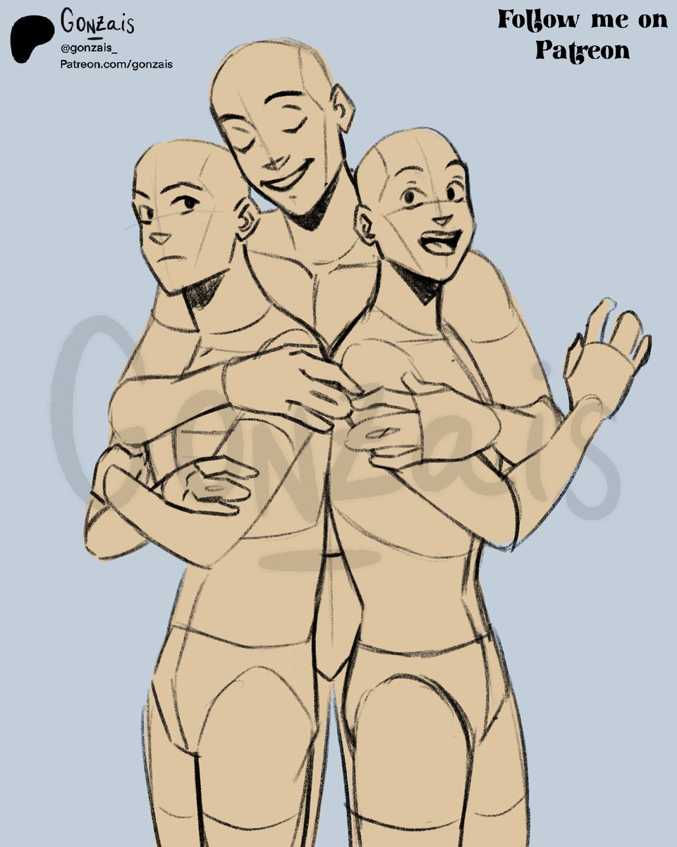 gonzais_'s tweet image. Groups of 3✨🧑🧒🧒
3 more on Patreon🌱💕
Please share🫶🏻
#drawingbase #posereference #artbase #artreference #poses #練習 #日々描く #Poseref