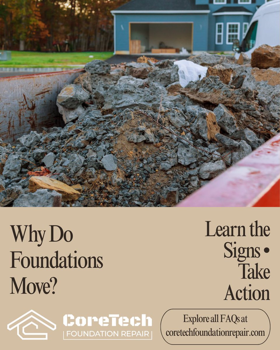 CoreTechFRHTX's tweet image. 🏡 Why do Houston foundations move?
🌧️ Clay soil + heat + heavy rain = shifting homes.
Learn how to protect yours in our latest FAQ ⬇️
coretechfoundationrepair.com/faqs/
🔧 Free estimate: coretechfoundationrepair.com/#schedule
#HoustonHomes #FoundationTips #CoreTechCares #FoundationRepair