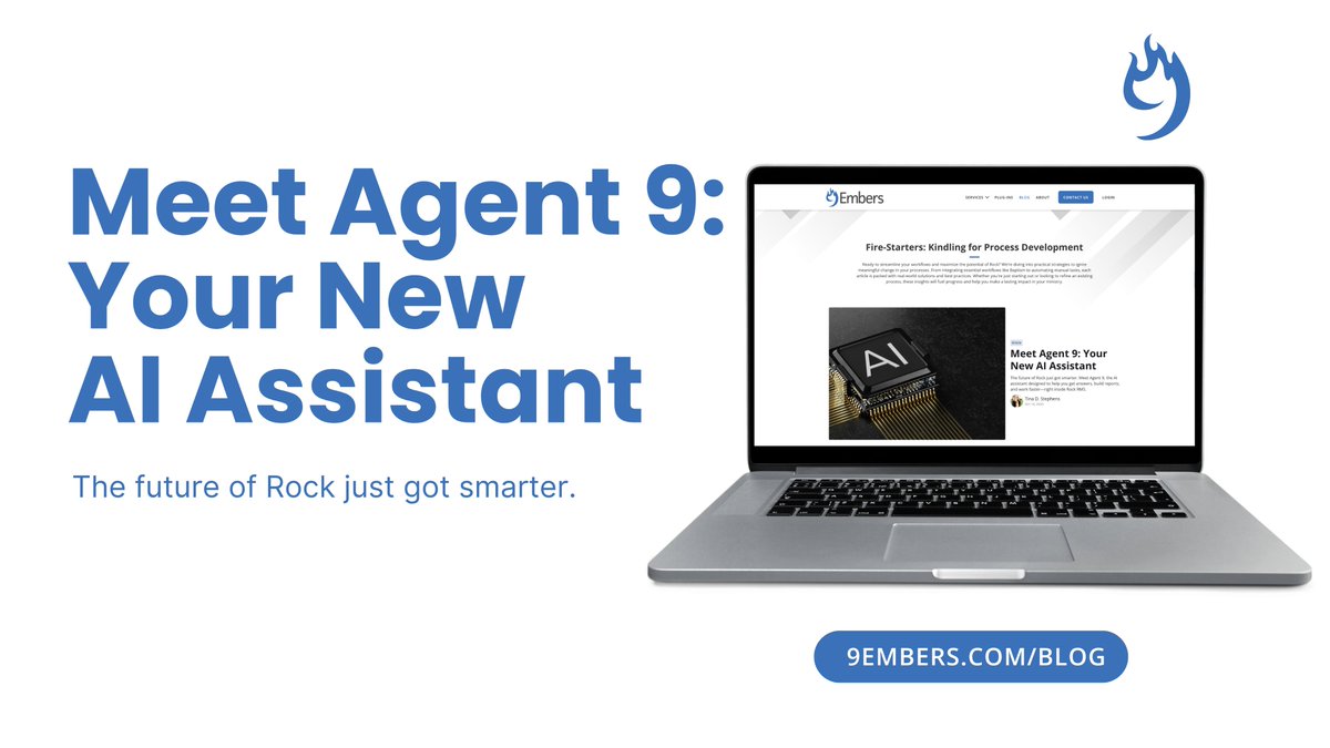What if your database could talk back? 👀
Now it can.

Meet Agent 9 — your AI assistant for Rock RMS.
Smarter reporting. Faster answers. More time for ministry.

9embers.com/blog/rock-rms-…