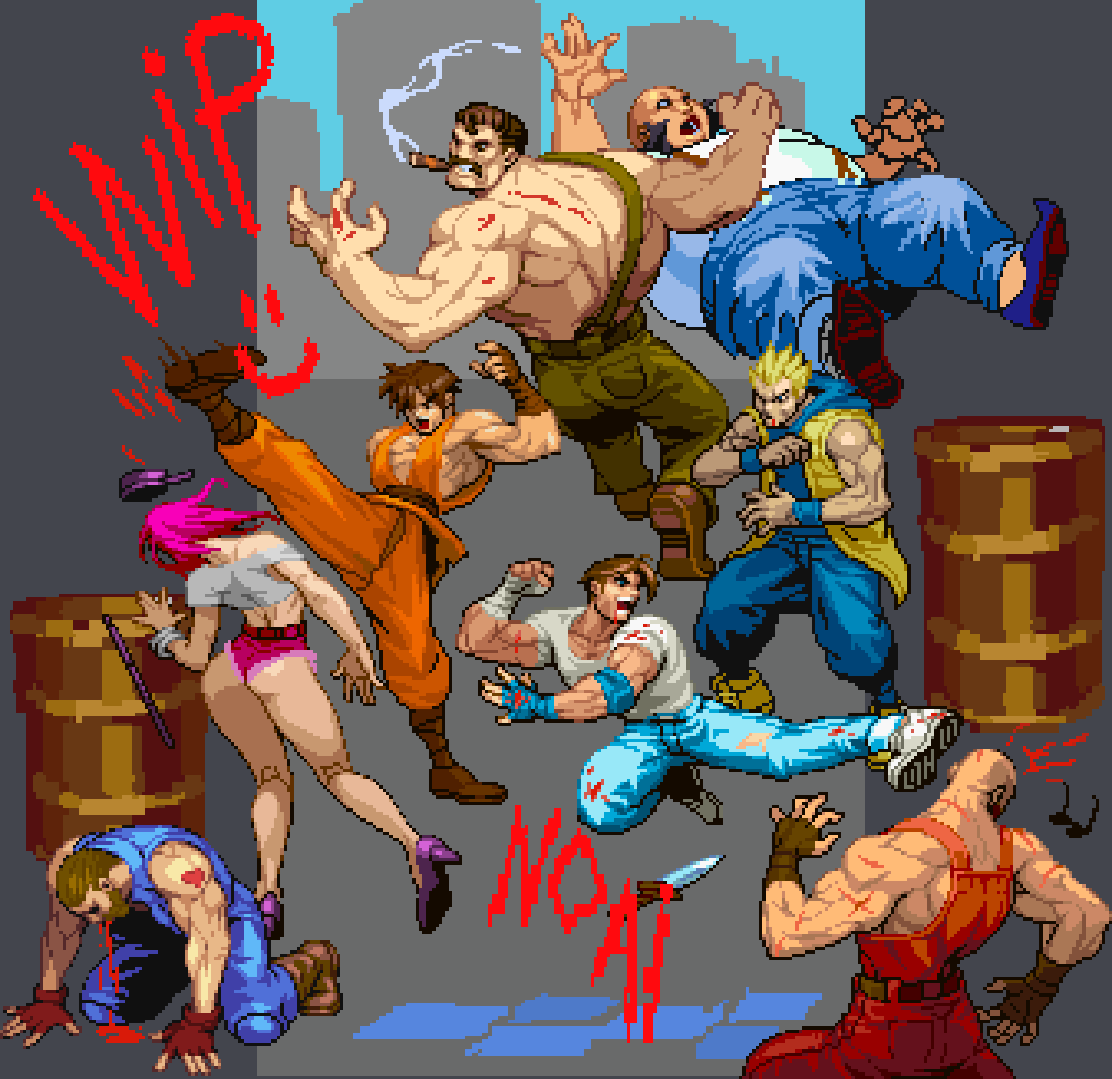final fight 🔥🧱🗡️  
#pixelart