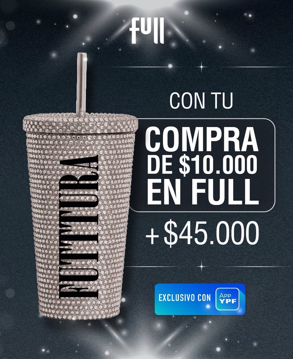 Ya se encuentra disponible los vasos de FUTTTURA en YPF Full