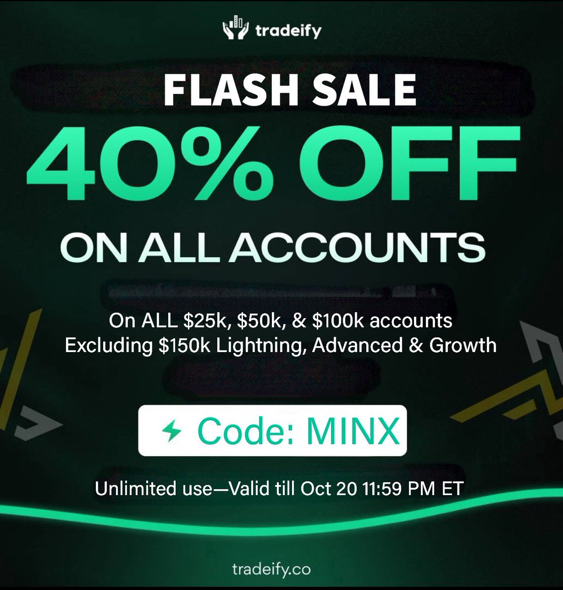 Minx (@iamjminx) on Twitter photo 🏆Win a $50k Advanced/Growth Tradeify account! Flash sale ends Oct 20, 2025, giveaway closes Oct 31, 2025.
To enter:
1Retweet the post.
2Tag one friend in the comments.
3Follow <a href="/propfirmtrend/">Prop Firm Trend</a> and me.
That’s it! Double your chances to win…signup FREE propfirmtrend.com 🏆Win a $50k Advanced/Growth Tradeify account! Flash sale ends Oct 20, 2025, giveaway closes Oct 31, 2025.
To enter:
1Retweet the post.
2Tag one friend in the comments.
3Follow <a href="/propfirmtrend/">Prop Firm Trend</a> and me.
That’s it! Double your chances to win…signup FREE propfirmtrend.com