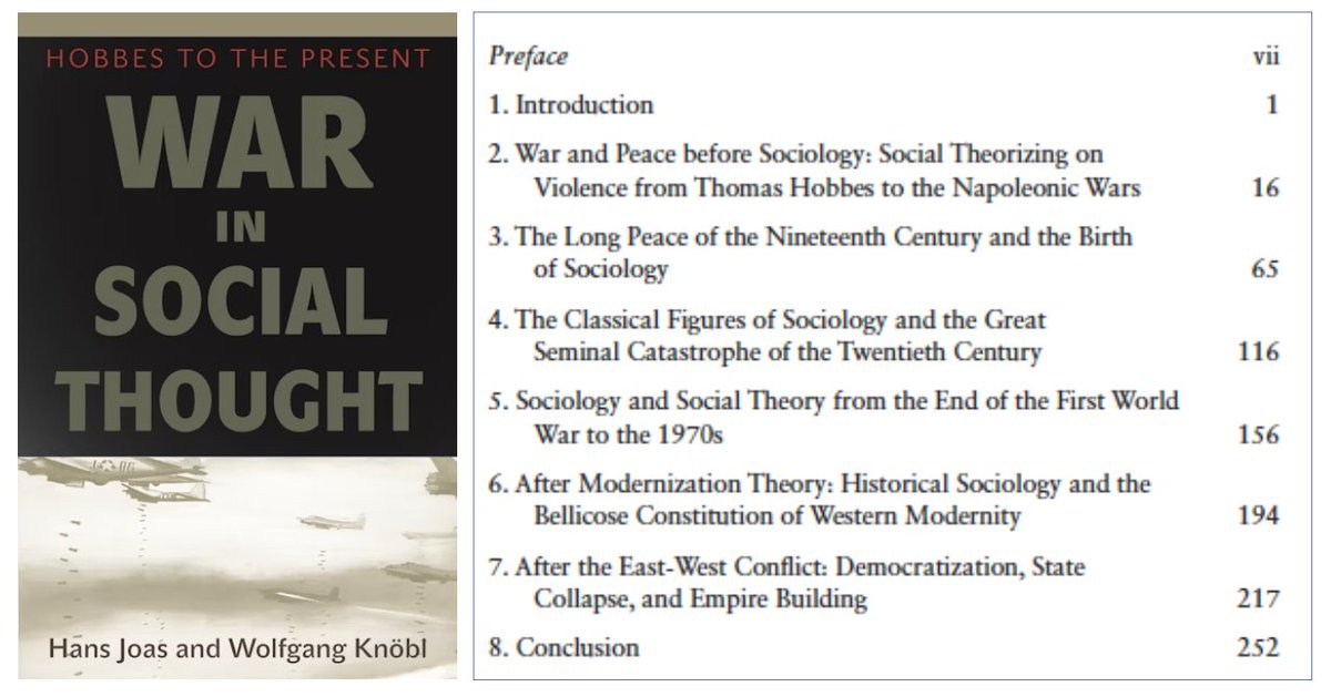 GerardoMunck's tweet photo. La guerra en el pensamiento social

Este libro de Joas y Knöbl ofrece una interesante visión general y una evaluación crítica de las teorías de la guerra desde Hobbes.

Para una reseña de Michael Mann, ver: https://t.co/kpJUIbCqtl https://t.co/JCZGj70YGM