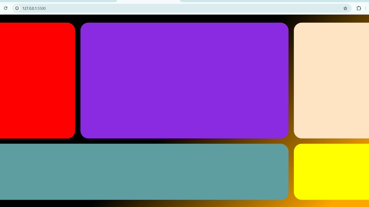 QuantumCoderDev's tweet image. Built a Halloween landing page with CSS Grid & SCSS! 🎃Rows ✅ Columns ✅ Animations ✅
Practice = spotting mistakes & solving them. Every project = better coding! 🚀 live: halloween-bento-grid.vercel.app
inspirational design: dribbble.com/shots/25089639…
@sarthacksharma @harshbhaiyaa