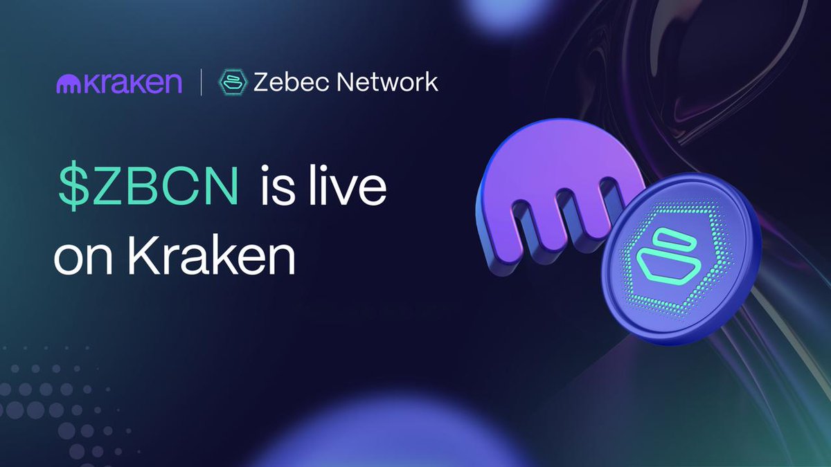 Zebec_HQ's tweet image. The wait is over.

$ZBCN is now LIVE on @krakenfx!

Start trading today. ⛵️