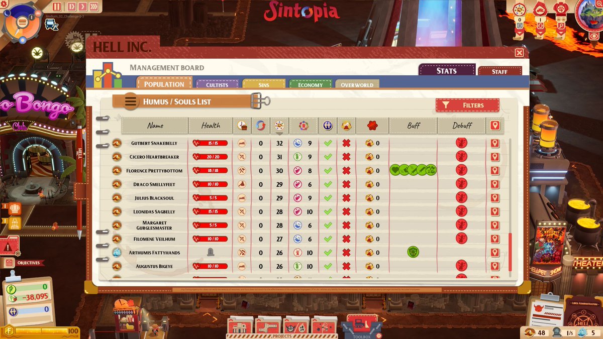 SintopiaGame's tweet image. In its ongoing effort to optimize efficiency, Hell Incorporated will be handing out comprehensive production reports to Administrators shortly 📊 To all Excel enthusiasts: we got you covered. 💪
