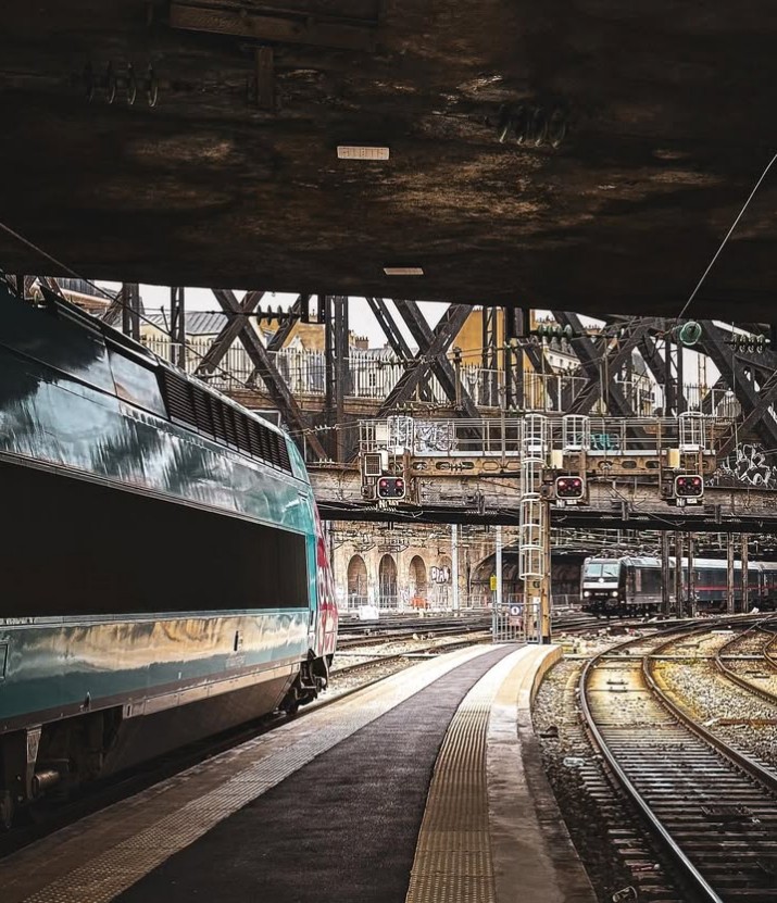 CheminsdeFerTC's tweet photo. Déjà bientôt un souvenir ... ! Un =>#TGV Ouigo à =>#Paris =>#garedelEst sur le départ vers Strasbourg croise il y a 3 ans le Nightjet arrivant de Vienne derrière une =>#Traxx #E185.
📷fast_train_driver, source : compte Insta. https://t.co/Za8ZC2Nc7z https://t.co/eGr8122sdv