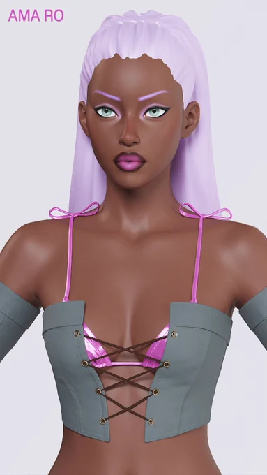 [3D] clothing sculpt WIP of XYRALI