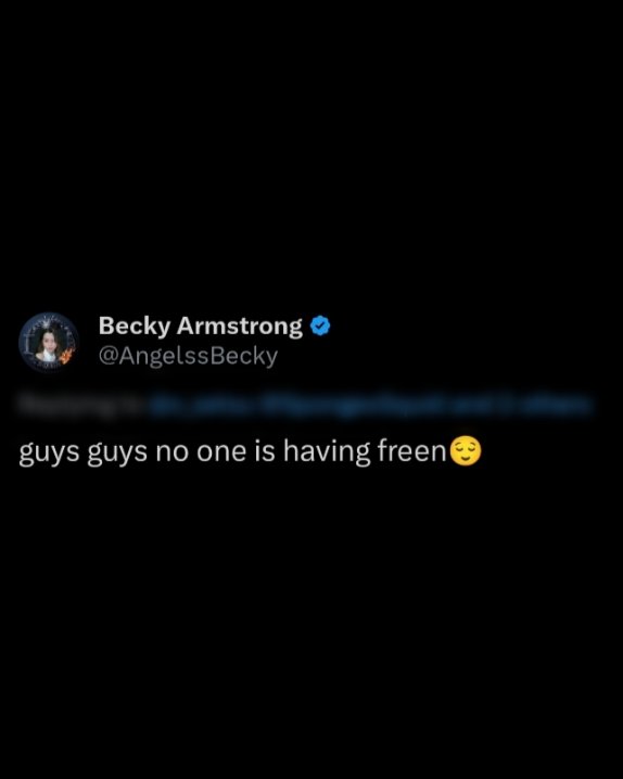 juliettesfang's tweet image. you know what? i understand becky's possessiveness perfectly who's gonna even blame her lmao