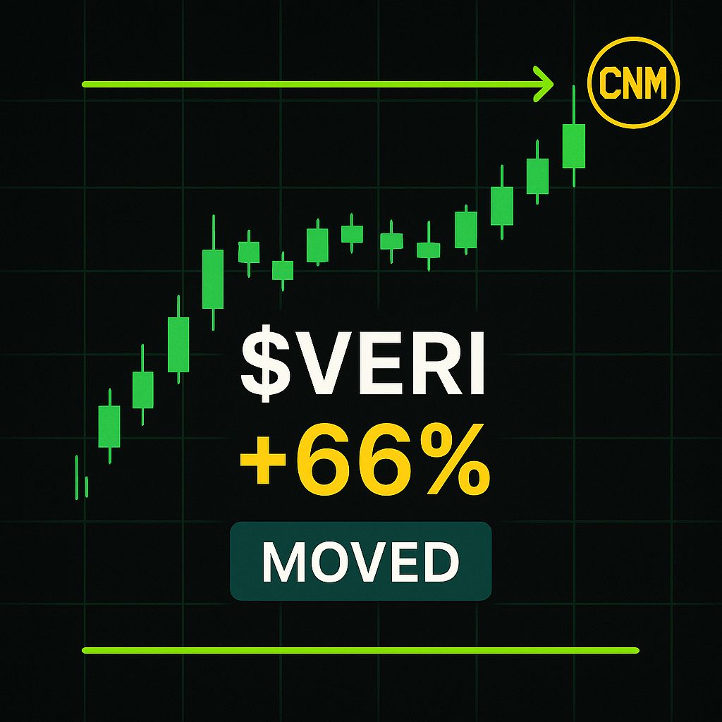 CoachNickMoney's tweet image. 📈🚀 $VERI just lit up the charts! Massive volume squeeze and RSI popping. This rocket has been fueled! 🌟💥 #StockMomentum #ChartPatterns