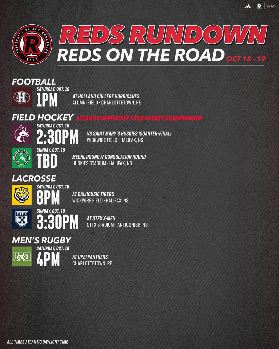 UNBAthletics's tweet photo. Your REDS Rundown is here 🙌 

Check out who’s in action and where this week 👇 https://t.co/XYhYyY4xYB