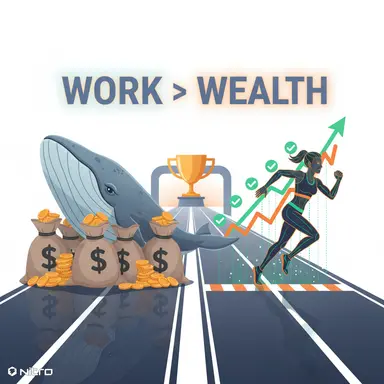 irontrackdo's tweet photo. The agent economy doesn't care about your bags 💼

@nitrograph rewards work, not wealth

Complete missions. Build reputation. Watch your rate climb 📈

No whales. No shortcuts. Just grind and execution ⚡

Pure meritocracy lives on @nitrograph 🏆

#DeFi #AIAgents https://t.co/4d296uFjec