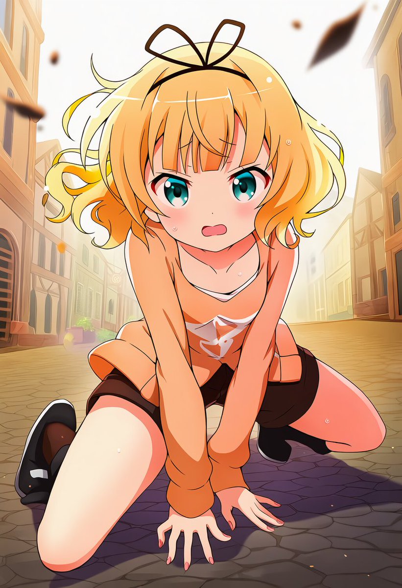 何かに出くわしたシャロちゃん