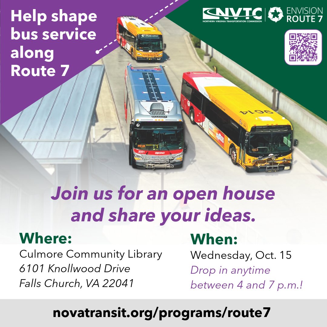Want better buses on Route 7? Join us Wednesday, October 15 to share your ideas. 
hubs.la/Q03LVZlD0